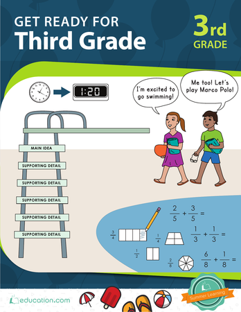Third Grade Math Workbooks: Get Ready for Third Grade